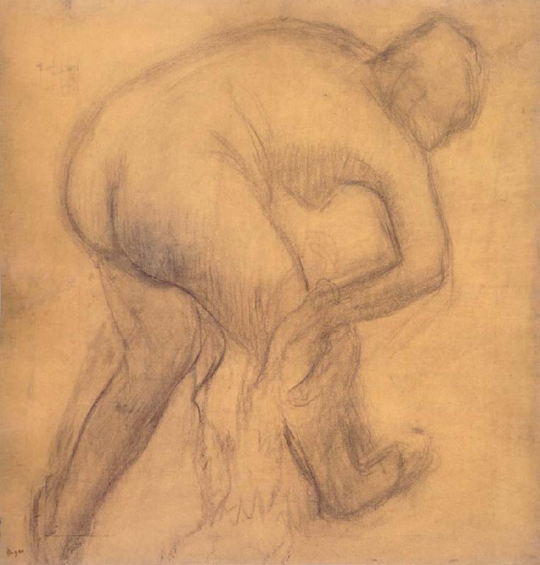 Edgar Degas Woman drying herself